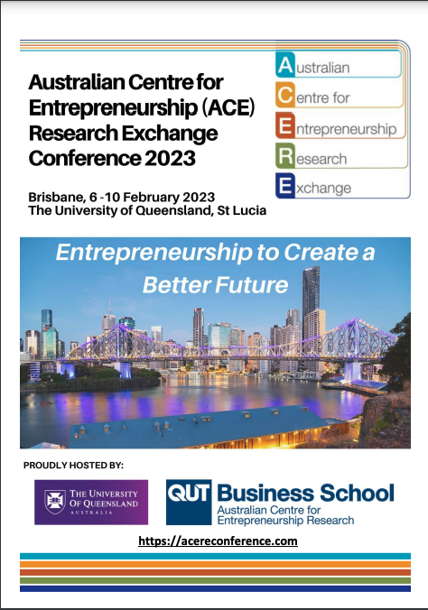 QSPectral presented a talk on “Artificial Intelligence for Predicting Start-up Success” at the Australian Centre for Entrepreneurship Research Exchange (ACERE) conference in February 2023.